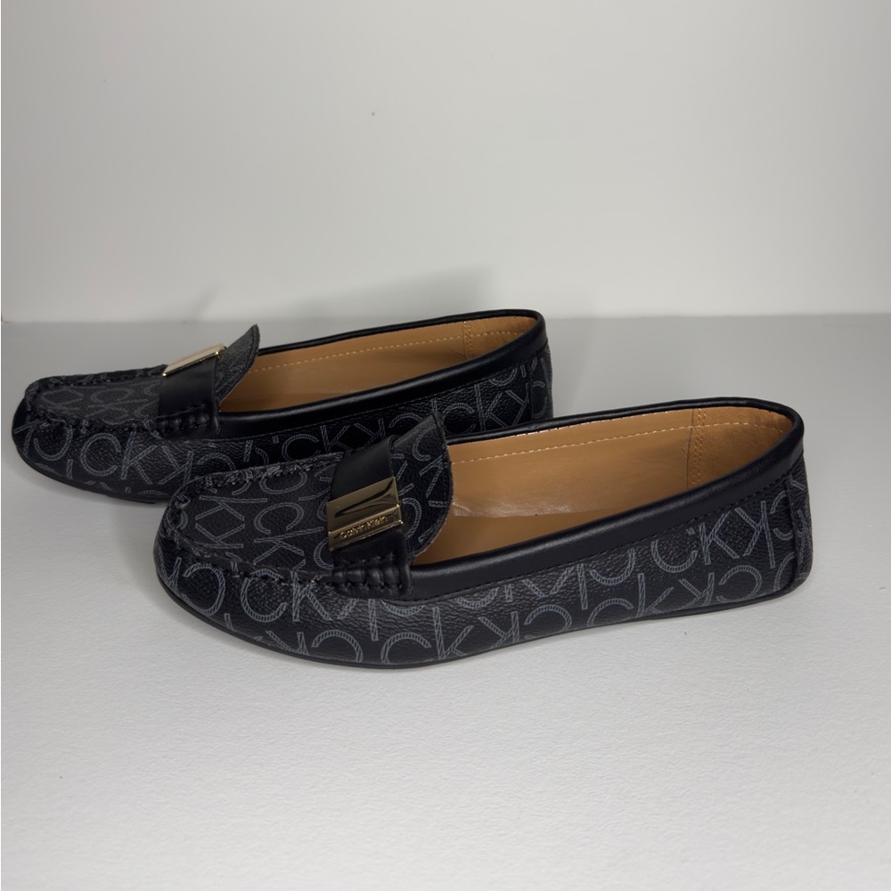 Calvin Klein Monogram Black Loafers - Picture 3 of 9